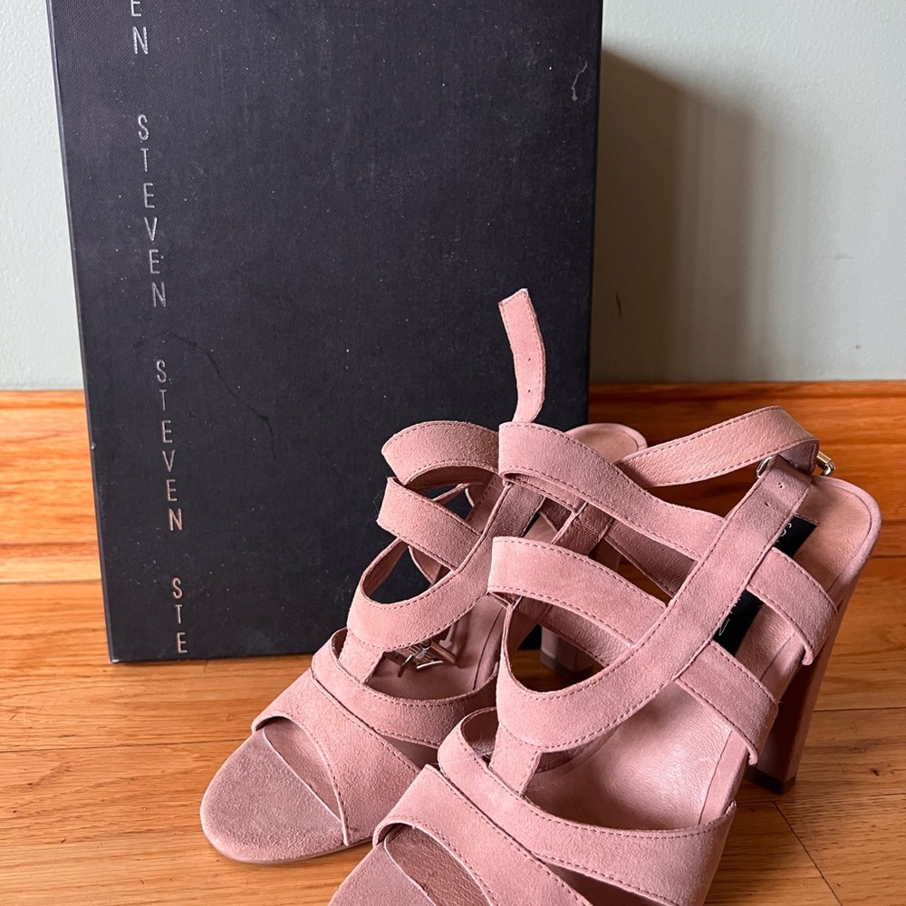 Steven Cassndra Women's Blush Strappy Heels